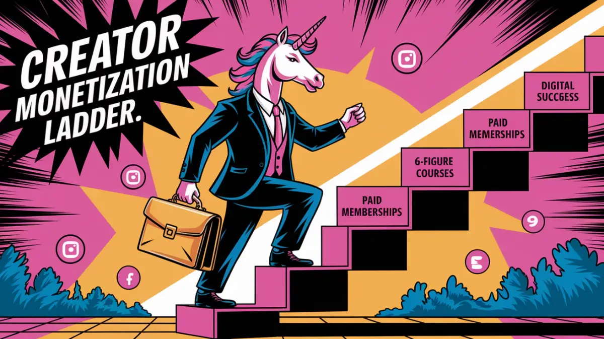 🦄 The Creator Monetization Ladder: How to Go from Free Content to a 6-Figure Business